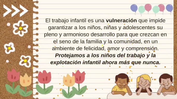 Día mundial contra el trabajo Infantil